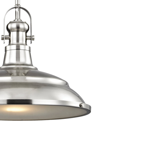 Thomas Lighting Blakesley Dome Pendant Light Brushed Nickel Frosted Glass Kitchen Island Fixture CN200142