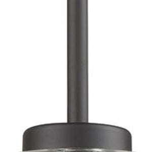 Thomas Lighting West End Angular Arm Mini Pendant Brushed Metal Cylindrical Glass Kitchen Island Light Bronze CN240511