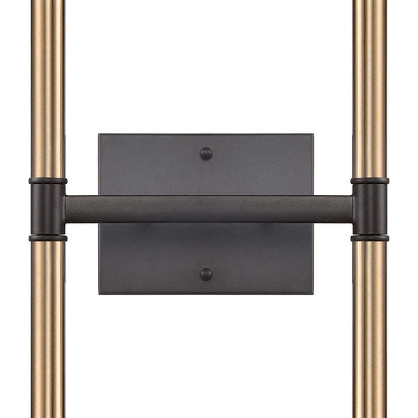 Thomas Lighting Notre Dame Linear Wall Sconce Oil Rubbed Bronze Gold Finish for Bath or Hallway 4-Light CN260471