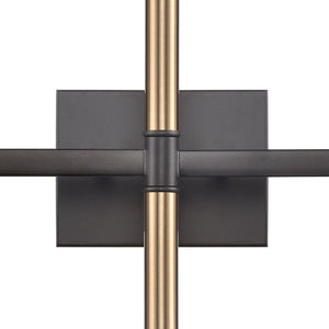 Thomas Lighting Notre Dame Linear Wall Sconce Oil Rubbed Bronze Gold Finish for Bath or Hallway 6-Light CN260611
