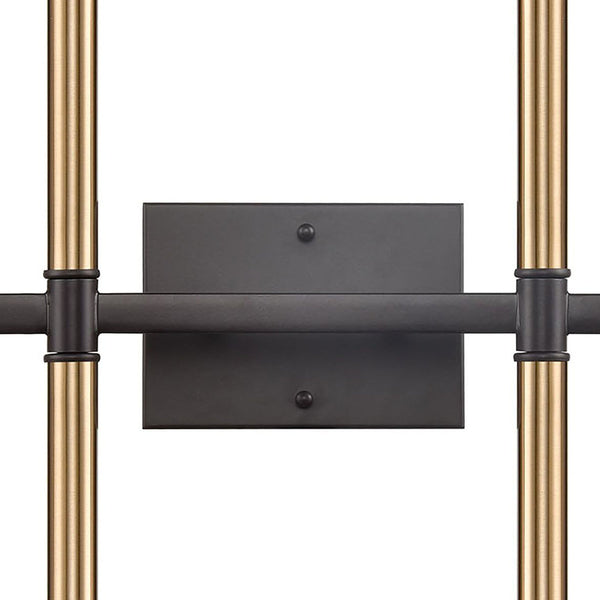 Thomas Lighting Notre Dame Linear Wall Sconce Oil Rubbed Bronze Gold Finish for Bath or Hallway 8-Light CN260811