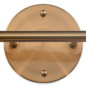Thomas Lighting Astoria 3-Light Satin Gold Vanity Bar with Clear Globe Shades for Bathroom Walls 35 inches CN280415