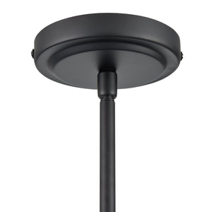 Thomas Lighting Boman 3 Light Matte Metal Chandelier with Clear Glass Globes for Dining Rooms Black 28 inches CN280526