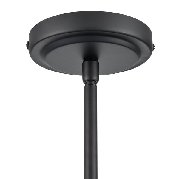 Thomas Lighting Boman 3 Light Matte Metal Chandelier with Clear Glass Globes for Dining Rooms Black 28 inches CN280526