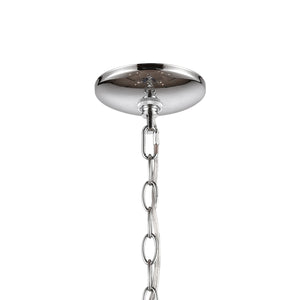 Thomas Lighting Oakland 3 Light Industrial Chandelier Polished Metal Cylinder Shades Dining Room Chrome 28.5 inches CN290923