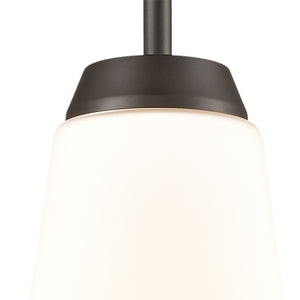 Thomas Lighting Winslow Mini Pendant with Opaque Glass Shade Oil Bronze Kitchen Island Light CN310151
