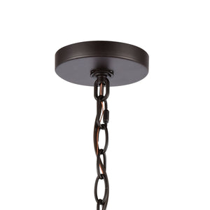 Thomas Lighting Calistoga Three Light Pendant Clear Glass Shades Metal Frame for Kitchen Islands Bronze CN320341