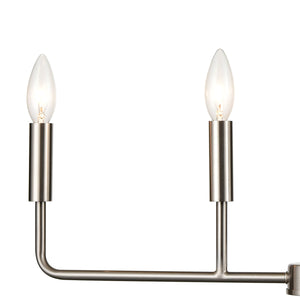 Thomas Lighting Park Slope Four Arm Open Pendant Light Sculptural Metal Rods for Dining or Entryway Nickel 25 inches CN330422