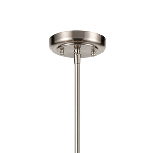 Thomas Lighting Park Slope Four Arm Open Pendant Light Sculptural Metal Rods for Dining or Entryway Nickel 25 inches CN330422