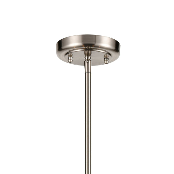 Thomas Lighting Park Slope Four Arm Open Pendant Light Sculptural Metal Rods for Dining or Entryway Nickel 25 inches CN330422