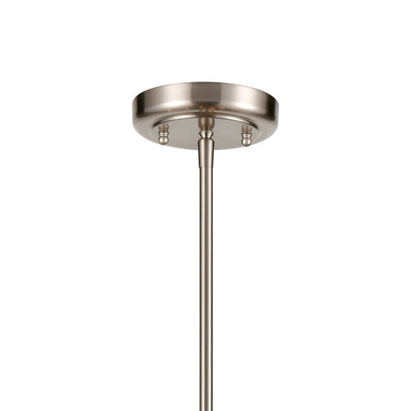 Thomas Lighting Park Slope Four Arm Open Pendant Light Sculptural Metal Rods for Dining or Entryway Nickel 31 inches CN330622
