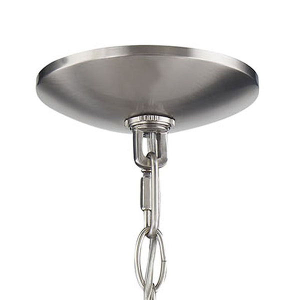 Thomas Lighting Meadowview 3 Light Candle Style Metal Chandelier for Modern Dining and Entryway Nickel 18 inches CN340322