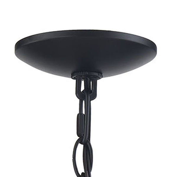 Thomas Lighting Meadowview 3 Light Candle Style Metal Chandelier for Modern Dining and Entryway Black 18 inches CN340326