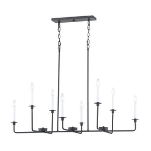 Thomas Lighting Lexington Five Light Metal Chandelier with Curved Arms for Dining and Entryway 48 inches Black CN340826