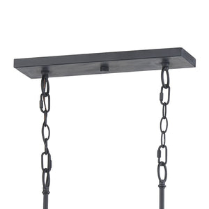 Thomas Lighting Lexington Five Light Metal Chandelier with Curved Arms for Dining and Entryway 48 inches Black CN340826