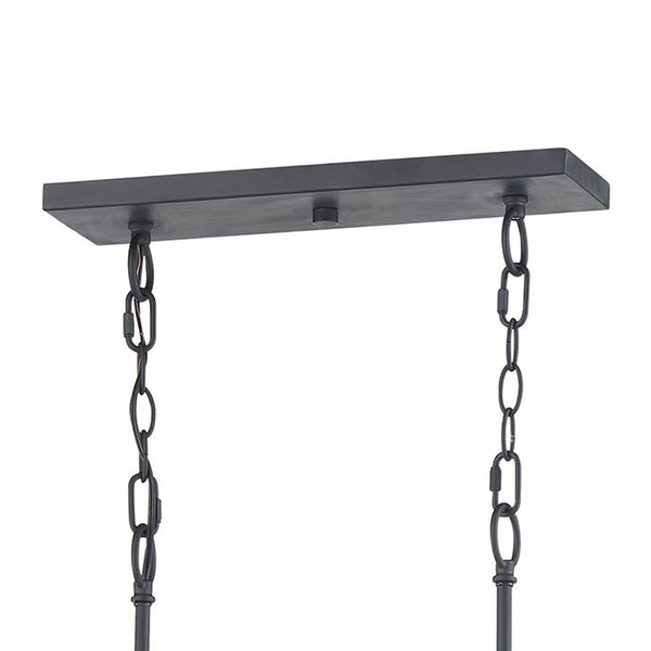 Thomas Lighting Lexington Five Light Metal Chandelier with Curved Arms for Dining and Entryway 48 inches Black CN340826