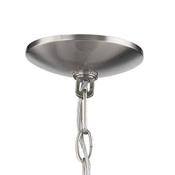 Thomas Lighting Meadowview 3 Light Candle Style Metal Chandelier for Modern Dining and Entryway Nickel 36 inches CN340922