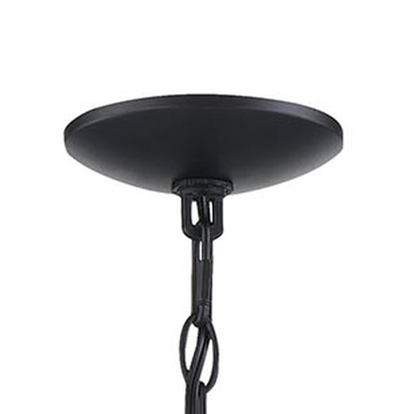 Thomas Lighting Meadowview 3 Light Candle Style Metal Chandelier for Modern Dining and Entryway Black 36 inches CN340926