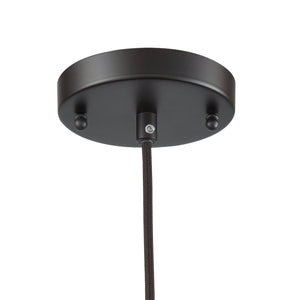 Thomas Lighting Classic Dome Pendant Light Hand-Finished Industrial Style for Kitchen or Dining Rooms Bronze CN770141
