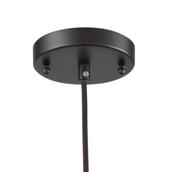 Thomas Lighting Classic Dome Pendant Light Hand-Finished Industrial Style for Kitchen or Dining Rooms Bronze CN770141