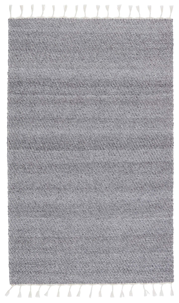 Jaipur Living Jaipur Living Encanto Handwoven Recycled Pet Indoor Outdoor Rug with Tassel Fringe Gray 5'X8' RUG149548
