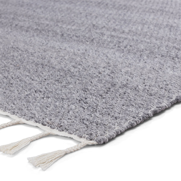 Jaipur Living Jaipur Living Encanto Handwoven Recycled Pet Indoor Outdoor Rug with Tassel Fringe Gray 5'X8' RUG149548