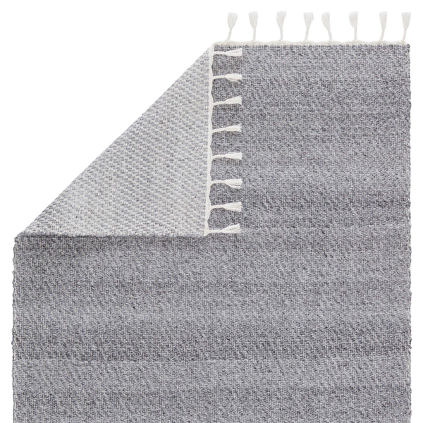Jaipur Living Jaipur Living Encanto Handwoven Recycled Pet Indoor Outdoor Rug with Tassel Fringe Gray 5'X8' RUG149548