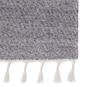 Jaipur Living Jaipur Living Encanto Handwoven Recycled Pet Indoor Outdoor Rug with Tassel Fringe Gray 5'X8' RUG149548