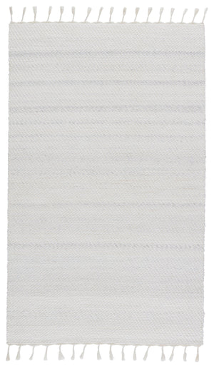 Jaipur Living Jaipur Living Encanto Handwoven Recycled Pet Indoor Outdoor Rug with Tassel Fringe White 9'X12' RUG149550
