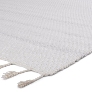 Jaipur Living Jaipur Living Encanto Handwoven Recycled Pet Indoor Outdoor Rug with Tassel Fringe White 9'X12' RUG149550