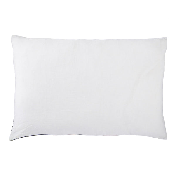Jaipur Living Nikki Chu Jaipur Living Geometric Linen Lumbar Pillow Cover Blush Black Modern PLC102027