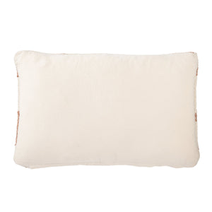 Jaipur Living Nikki Chu Geometric Lumbar Pillow Cover Wool Cotton Blend with Metallic Faux Leather PLC102038