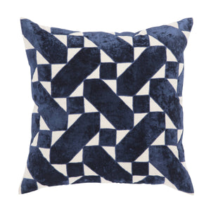 Jaipur Living Nikki Chu Geometric Linen Velvet Pillow Cover for Glam Contemporary Living Rooms PLC102159