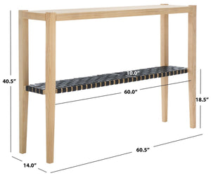 Safavieh Sigurd Console Table Natural / Black CNS1200A