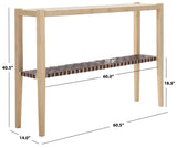 Safavieh Sigurd Console Table Natural / Cognac CNS1200C