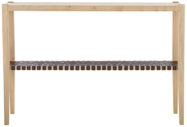 Safavieh Sigurd Console Table Natural / Cognac CNS1200C
