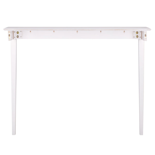 Safavieh Entil 2 Legged Console Table - Modern Elegance With Durable Cast Aluminum And Minimalist Design White Wood Cns1400a