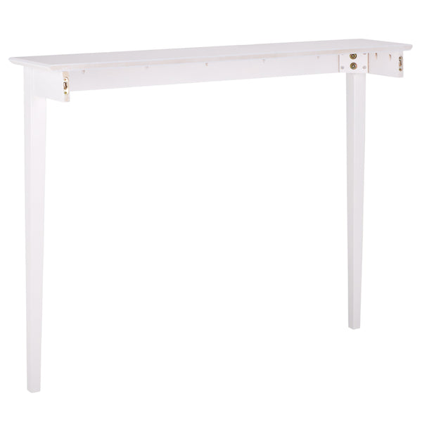 Safavieh Entil 2 Legged Console Table - Modern Elegance With Durable Cast Aluminum And Minimalist Design White Wood Cns1400a
