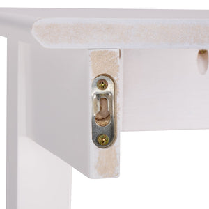 Safavieh Entil 2 Legged Console Table - Modern Elegance With Durable Cast Aluminum And Minimalist Design White Wood Cns1400a