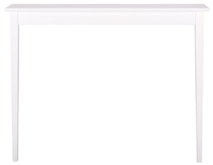 Safavieh Entil 2 Legged Console Table - Modern Elegance With Durable Cast Aluminum And Minimalist Design White Wood Cns1400a