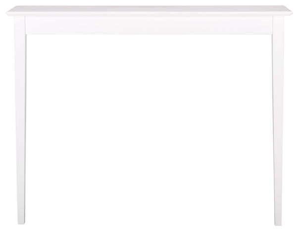 Safavieh Entil 2 Legged Console Table - Modern Elegance With Durable Cast Aluminum And Minimalist Design White Wood Cns1400a