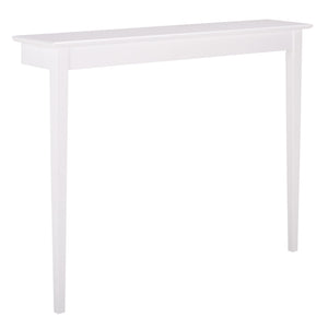 Safavieh Entil 2 Legged Console Table - Modern Elegance With Durable Cast Aluminum And Minimalist Design White Wood Cns1400a