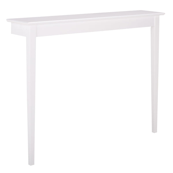 Safavieh Entil 2 Legged Console Table - Modern Elegance With Durable Cast Aluminum And Minimalist Design White Wood Cns1400a
