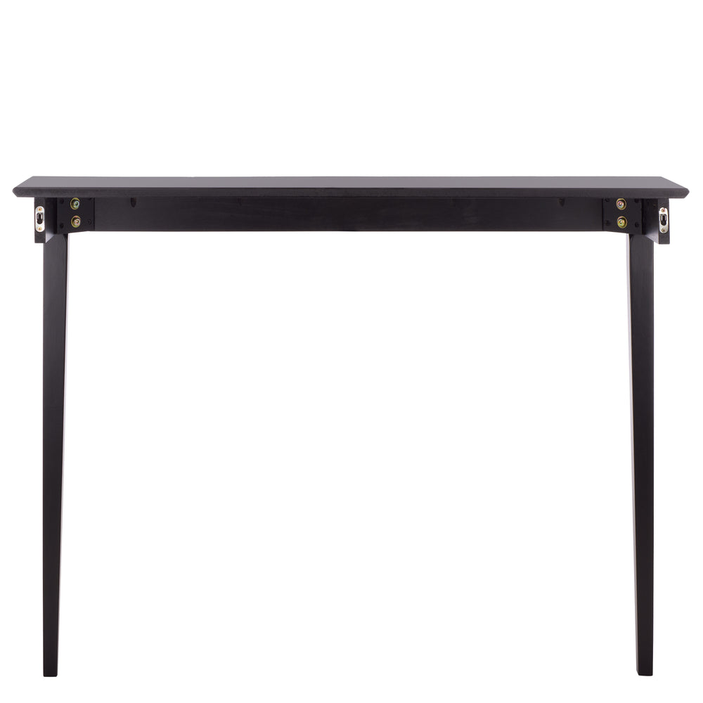 Safavieh Entil 2 Legged Console Table - Modern Elegance With Durable Cast Aluminum And Minimalist Design Black Wood Cns1400b