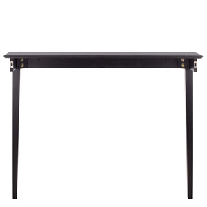 Safavieh Entil 2 Legged Console Table - Modern Elegance With Durable Cast Aluminum And Minimalist Design Black Wood Cns1400b