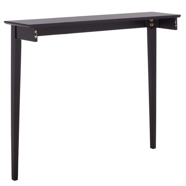 Safavieh Entil 2 Legged Console Table - Modern Elegance With Durable Cast Aluminum And Minimalist Design Black Wood Cns1400b