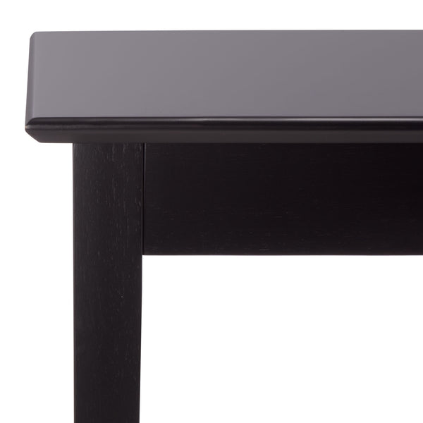 Safavieh Entil 2 Legged Console Table - Modern Elegance With Durable Cast Aluminum And Minimalist Design Black Wood Cns1400b