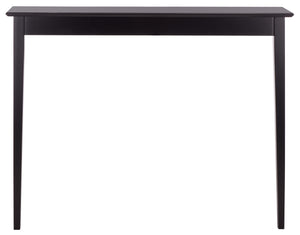 Safavieh Entil 2 Legged Console Table - Modern Elegance With Durable Cast Aluminum And Minimalist Design Black Wood Cns1400b