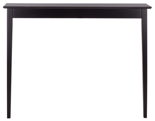 Safavieh Entil 2 Legged Console Table - Modern Elegance With Durable Cast Aluminum And Minimalist Design Black Wood Cns1400b