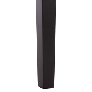 Safavieh Entil 2 Legged Console Table - Modern Elegance With Durable Cast Aluminum And Minimalist Design Black Wood Cns1400b